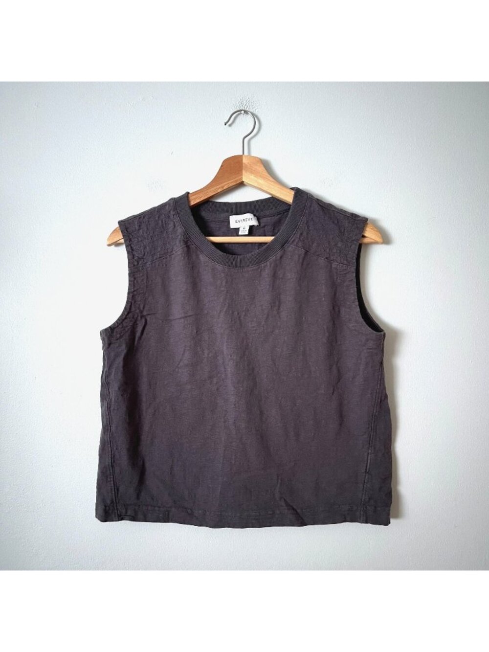 Evereve Gray Muscle Tank Top Women's Size Medium